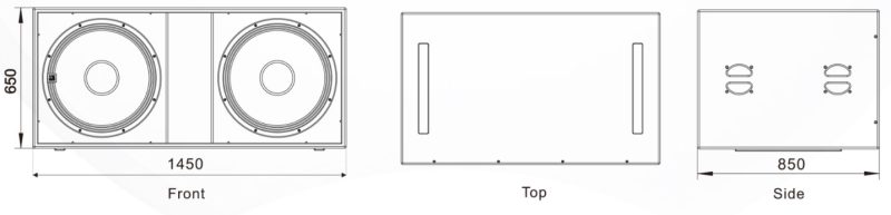 Kích thước của Loa siêu tầm MT K-221N